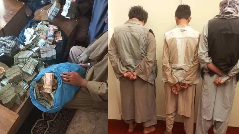 بازداشت سه مظنون به سرقت ۲۰ میلیون افغانی در بدخشان