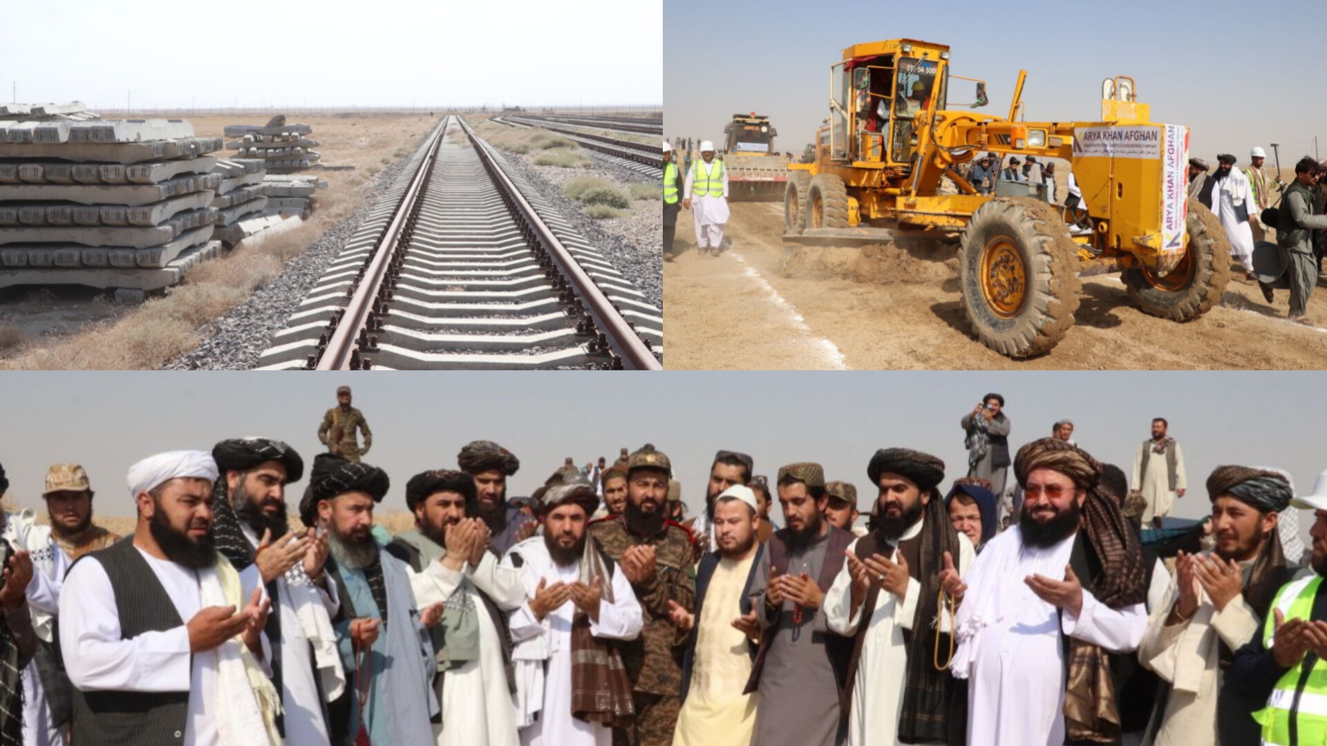 آغاز فاز دوم خط آهن آقینه ـ اندخوی