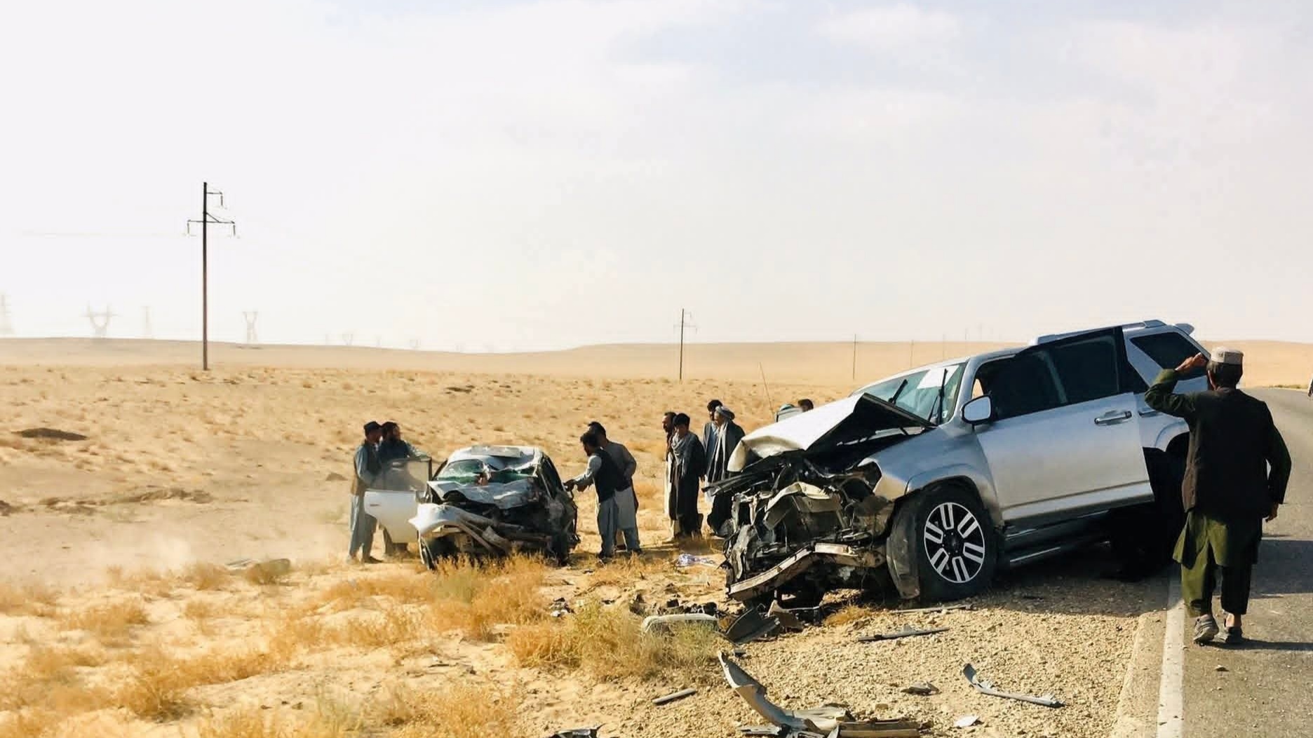 ۸ تن در پی رویداد ترافیکی در فاریاب زخمی شدند